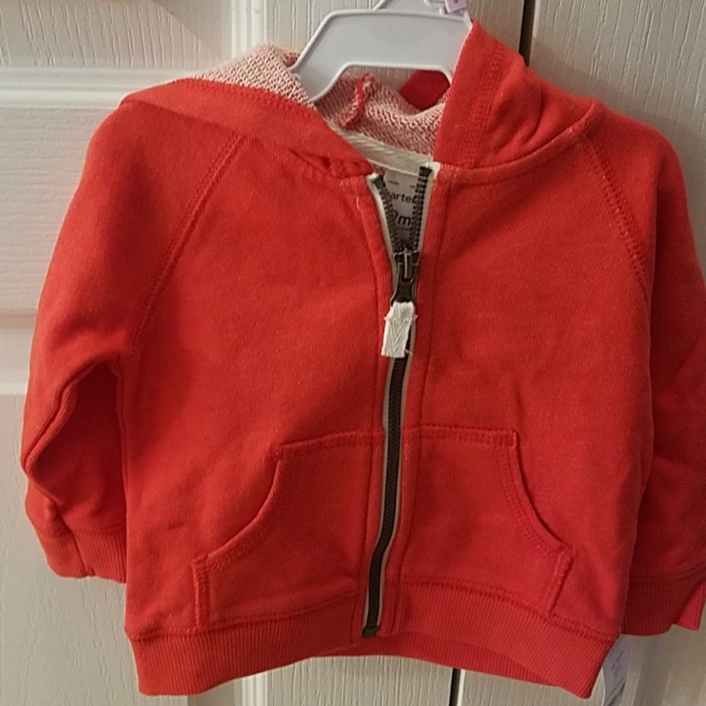 Carter's Classic Red Hoodie with Pockets